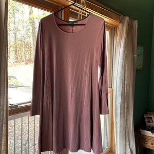 Free fly long sleeve dress